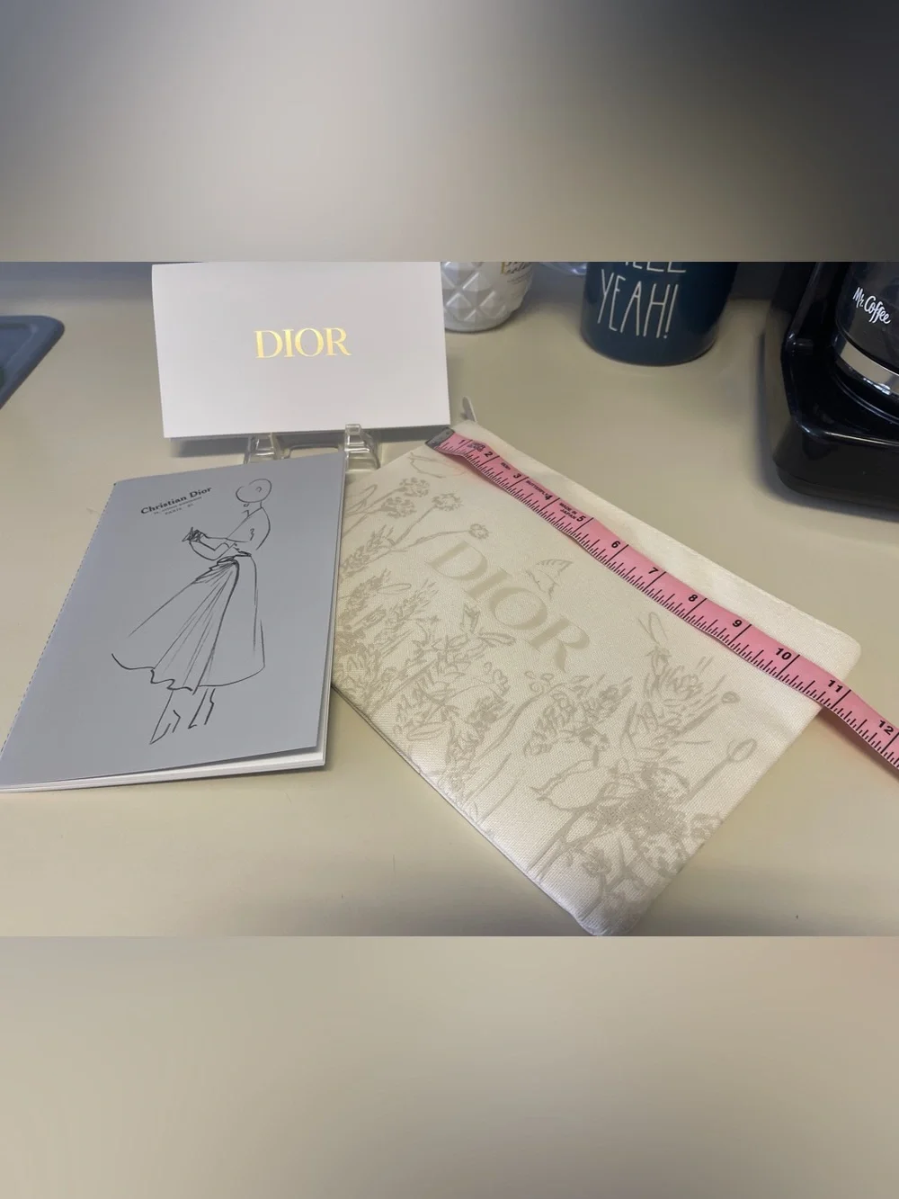 Dior 2Pc New Cosmetic Bag & Sketchbook-from Designer of Dreams Exhibition
